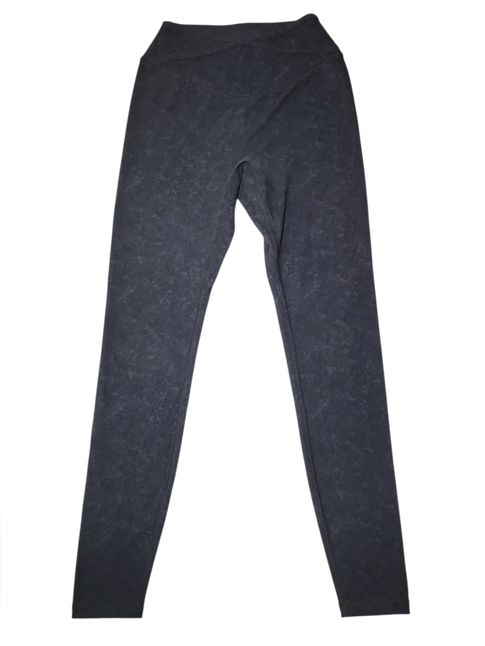 Buffbunny Collection Crossover Waist Textured Leggings - Charcoal - Size Small